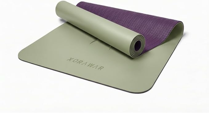 PU Rubber Premium Yoga Mat with Bag | Extra Thick Yoga Mat Thick | Pilates Mat | Gym Mats for Home Gym Floor Mat | Home Exercise Mats for Home Workout Accessories | Grounding Wel Workout Mats for Home Gym | Yoga Matt | Stretching Mat