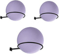 Large Stability Ball Storage Rack Exercise Dall Wall Holder Yoga Studio Gym Exercise Ball and Equipment Organizer（3 pcs）