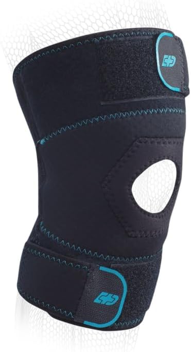 DonJoy Advantage Knee Sleeve for Sprains, Strains, Soreness, Stiffness - Neoprene with Terrycloth Lining for Comfort, Compression, Adjustable Upper, Lower Straps, X-Large fits 17" - 19"