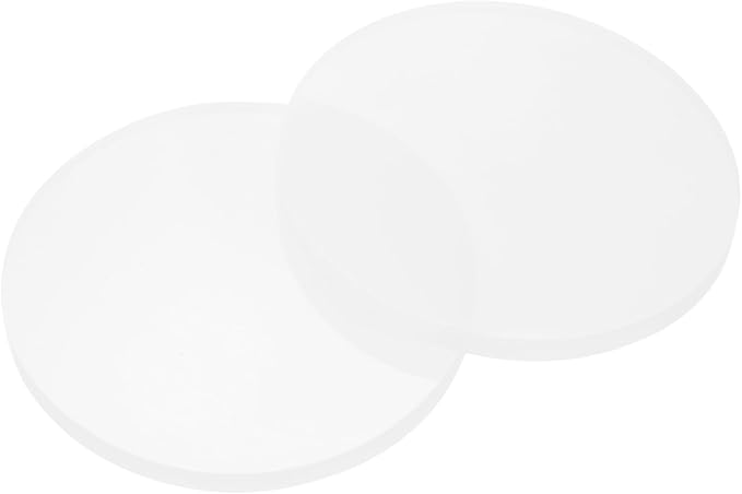 PATIKIL Glass Table Top Anti Slip Pads, 10Pcs 70mm Dia x 5mm Thick Clear Glasses Tables Silicone Bumper Pad for Photo Frame Furniture Kitchen Cabinets DIY Home Craft, White