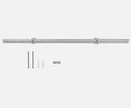 DIYHD 4FT Stainless Steel Sliding Rail with Mounting Disc and Joint in Connector