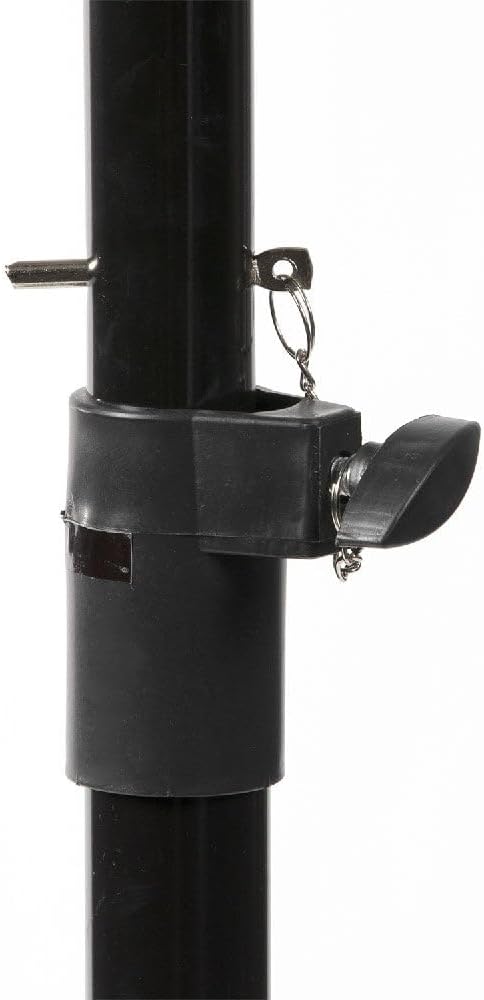 Titan Fitness Tripod Timer Stand for 2-Sided Gym Timer with Remote, Adjusts 2.5-6.5-feet, Black