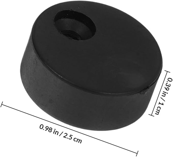 Luxshiny 4pcs Carbon Steel Barn Door Stopper Anti-tip Disk Block Metal Sliding Door Hardware Kit Anti-Jump Pad for Commercial Track