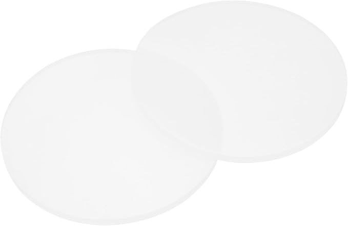 PATIKIL Glass Table Top Anti Slip Pads, 10Pcs 70mm Dia x 3mm Thick Clear Glasses Tables Silicone Bumper Pad for Photo Frame Furniture Kitchen Cabinets DIY Home Craft, White