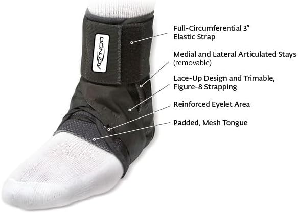 DonJoy Stabilizing PRO Ankle Brace - X-Small, White
