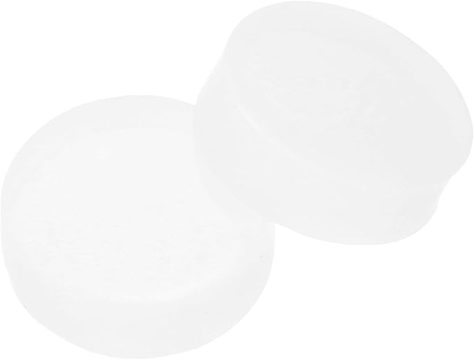 PATIKIL Glass Table Top Anti Slip Pads, 10Pcs 15mm Dia x 5mm Thick Clear Glasses Tables Silicone Bumper Pad for Photo Frame Furniture Kitchen Cabinets DIY Home Craft, White