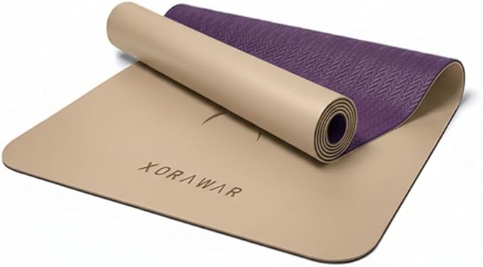 PU Rubber Premium Yoga Mat with Bag | Extra Thick Yoga Mat Thick | Pilates Mat | Gym Mats for Home Gym Floor Mat | Home Exercise Mats for Home Workout Accessories | Grounding Wel Workout Mats for Home Gym | Yoga Matt | Stretching Mat