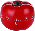 Kitchen Timer, 60-Minute Mechanical Countdown Timer, Red Tomato Shape, Manual Wind-Up for Cooking, Baking, Study, Gym