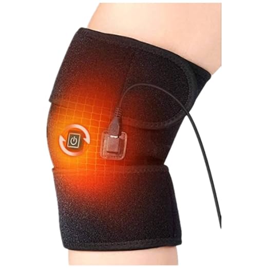 Ibluelover Heated Knee Brace Wrap 3 Adjustable Temperature Knee Pad Knee Heating Pad for Arthritis Pain Relief Leg Compression Sleeve Knee Support Protector for Calf Leg Arm