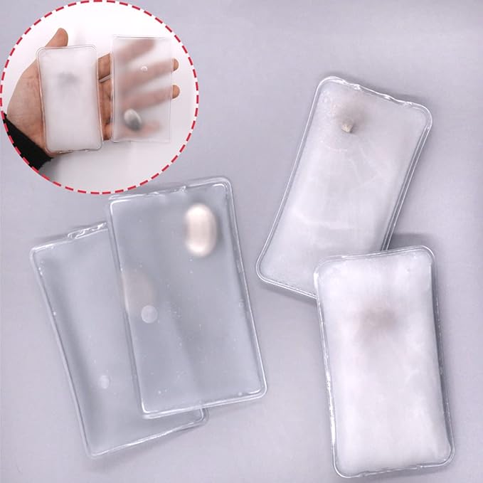Reusable Click Instant Heat Packs, Pocket Hand Warmers, Snap It Hot/Cold Gel Heating Pad for Adults & Kids, Instant Hot Pad, Hot Compress, Hand Click Gel Warmers for Body