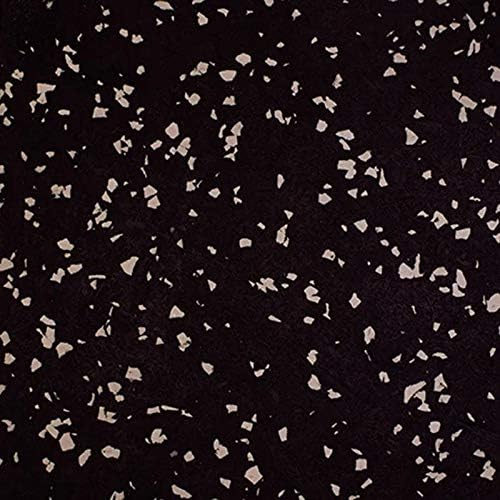 Genaflex Rubber Gym Floor Mat - 8mm Thick - Heavy Duty Commercial Protective Gym Flooring Roll (10% Grey, 4' X 6')