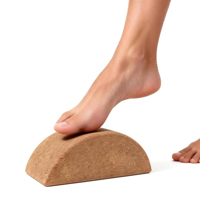 VOSAREA Cork Yoga Block - High Density Natural Support for Pilates, Hot Yoga & Meditation - Non Slip Pilates Bricks for Balance, Stretching & Strength - Durable Fitness Prop for Beginners & Pros