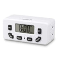 Fosmon Digital Timer for Electrical Outlets, Indoor 24 Hour Light Timer Programmable, Mini Plug in Outlet for Lamps, Fans, Grow Lights, 2 On/Off Programs, 15A/1875W, ETL Listed