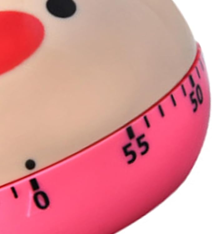 60 Minute Mechanical Kitchen Timers Cute Cartoon Animal Shape Mini Countdown Timer for Teachers Classroom Kids Homework Reading Adults Cooking Office (Chick)
