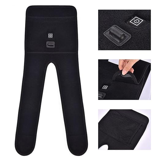 Ibluelover Heated Knee Brace Wrap 3 Adjustable Temperature Knee Pad Knee Heating Pad for Arthritis Pain Relief Leg Compression Sleeve Knee Support Protector for Calf Leg Arm