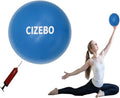 CIZEBO Small Exercise Ball Between Knees, 6 inch Pilates with Needle Pump, 6 in Mini Yoga Ball for Core Physical Therapy PT Workout Fitness Stability