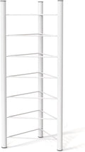 Basketball Organizer Display Rack 1.9 1.7 1.5 1.2 M Tall Half Balance Ball Holder, Stability Organizer for Bosu Slam Bowling Medicine Balls, Save Space (White 7)