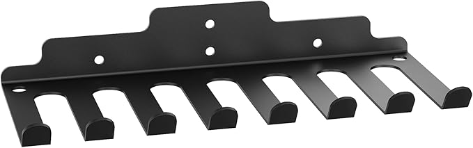 Synergee Wall Mounted Barbell Holder & Gym Accessory Rack – Heavy Duty Steel Storage for Barbells, Collars, Bands, and Fitness Gear – Space Saving Home Gym Equipment Organizer