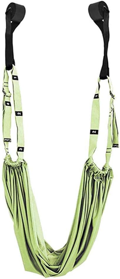 Multi-Purpose Waist Exercise Band - Waist Back Bend Assist Trainer Flexibility & Yoga Stretching Leg Stretcher Strap w/Door Anchor for Dance Gymnastics Training Fitness