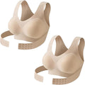Posture Bras for Women Front Closure Wireless Posture Corrector Bra with Back Support Push Up No Underwire Bralettes