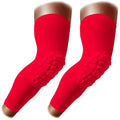 Knee Pads Wrestling Knee Sleeve Compression Leg Sleeves for Volleyball Basketball, Knee Compression Sleeve for Youth and Adult(Red_S_2 Pcs)