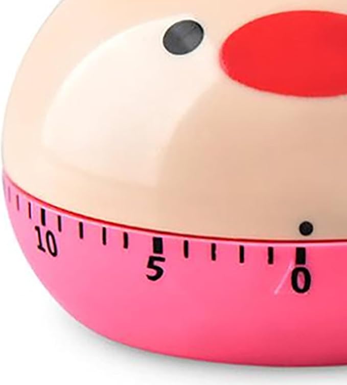 60 Minute Mechanical Kitchen Timers Cute Cartoon Animal Shape Mini Countdown Timer for Teachers Classroom Kids Homework Reading Adults Cooking Office (Chick)