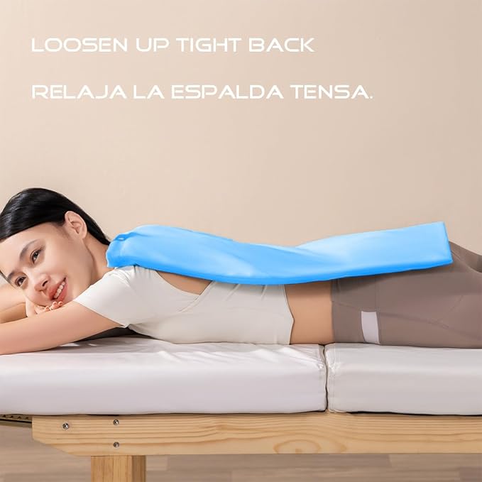 Boncare® Vinyl Large Heating Pad 3 Timers and Stay on for Back Pain Relief and Cramps, 4 Temperature Settings Hot Electric Heat Pad with Washable Cover Blue (12"x 24")