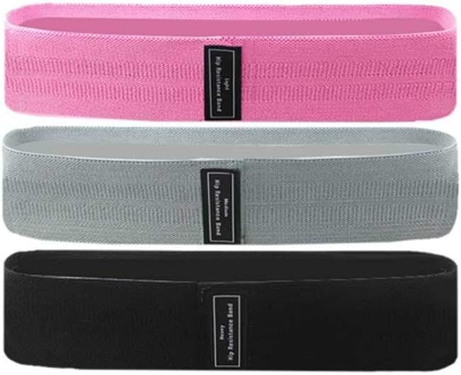 Resistance Bands Fitness Booty 3-Piece Set Rubber Expander Elastic Band for Home Workout Exercise Equipment