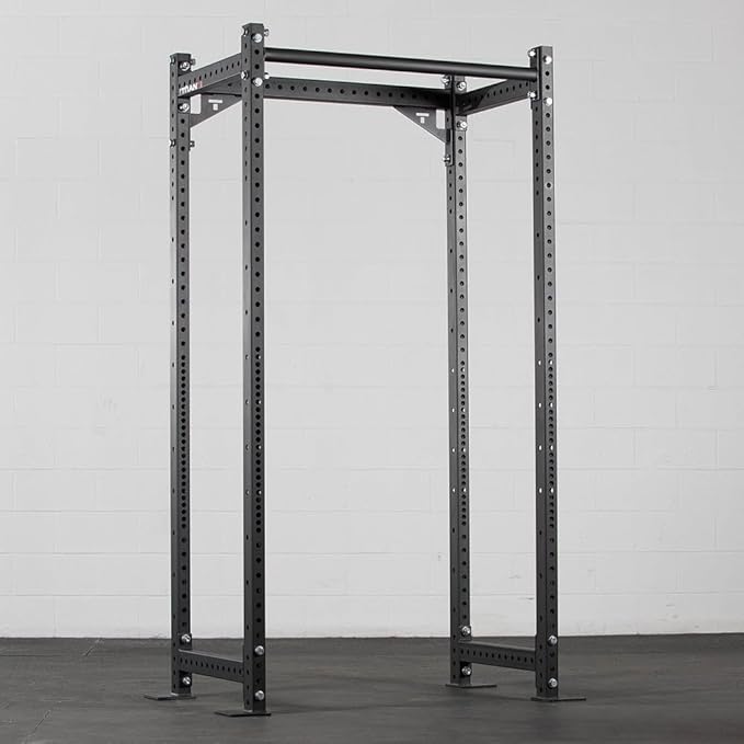 Titan Fitness T-3 Series 42" Crossmember with Gussets, 2" x 3" Stabilizer Bar Power Rack Connector, Laser Cut Holes for Accessory Attachment, Strength Training in Commercial, Home Gyms