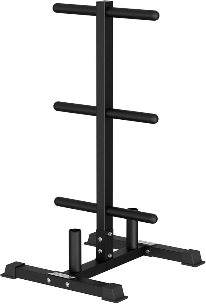 RitFit Weight Plates Rack, Weight Storage Rack with Barbell Bumper Weight Plates Holder for 2-Inch Weight Plates, Capable of Holding Up to 990 LBS
