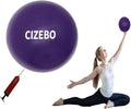 CIZEBO Small Exercise Ball Between Knees, 6 inch Pilates with Needle Pump, 6 in Mini Yoga Ball for Core Physical Therapy PT Workout Fitness Stability