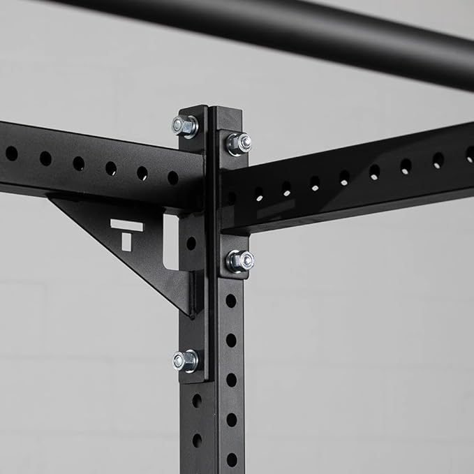 Titan Fitness T-3 Series 42" Crossmember with Gussets, 2" x 3" Stabilizer Bar Power Rack Connector, Laser Cut Holes for Accessory Attachment, Strength Training in Commercial, Home Gyms