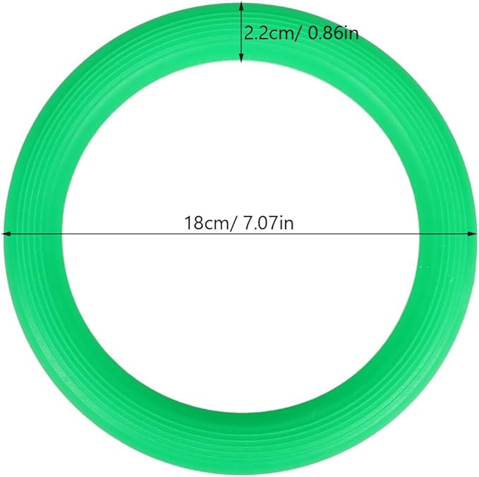 TOYANDONA Yoga Ball Base, 5pcs Fixed Ring Round Anti Slip Stable Fitness Ball for Home Gym Office Improves Back Pain Posture & Balance Exercise 18cm