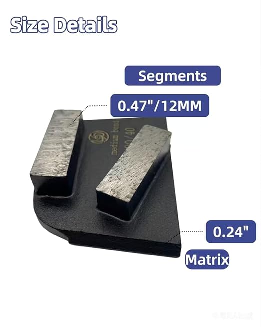 Concrete Floor Grinding Disc, Metal Bond Diamond Tooling for Concrete Preparation Thin Epoxy Remove, Compatible with Lavina Original Quick Change System Grinders, 30/40 Medium Bond, 9PCS