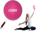 CIZEBO Small Exercise Ball Between Knees, 6 inch Pilates with Needle Pump, 6 in Mini Yoga Ball for Core Physical Therapy PT Workout Fitness Stability
