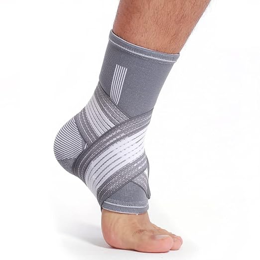NeoTech Care Adjustable Ankle Support Brace (Black, Size S, 1 Unit)
