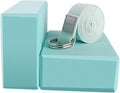 Yoga Blocks 2 Pack Set - (Yoga Block with 1 Yoga Strap) High Density Soft EVA Foam Block for Yoga, General Fitness, Pilates, Stretching and Toning Workouts