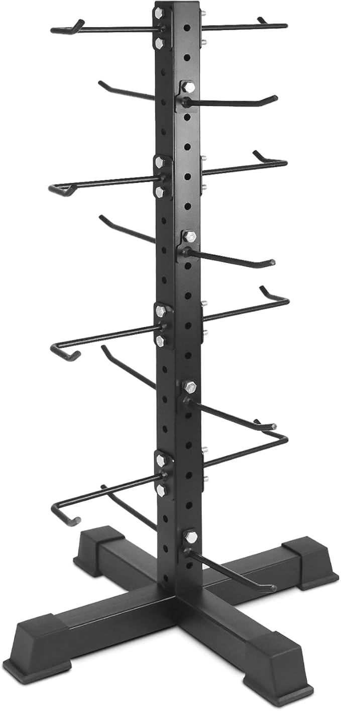 Cable Attachments Rack for Gym Accessories, Lat Pull Down Bar Organizer with Hooks, Home Gym Storage Rack for LAT Pulldown Attachments