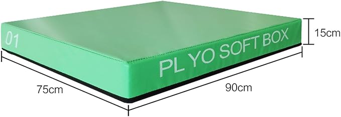 Box Jump, Soft Foam Enhanced Box Jump, Plyometric Training Box, Stackable Box Jump, Used for Jump Training, Pressure Training and Physical Training. Suitable for Home Gym Exercise