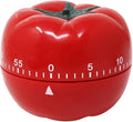 yueton Manual Mechanical Tomato Timer -Ring Alarm Kitchen Timer for Cooking Study Gym Countdown Clock Red