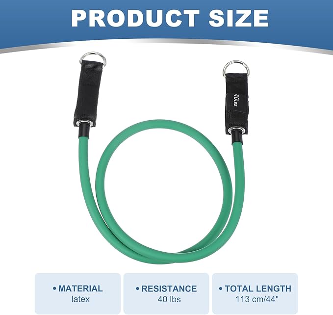 PATIKIL Resistance Tube Bands, Stackable Single Resistance Band Exercise Band Stretch Band for Working Out Man Home Fit