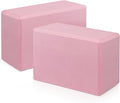 Yoga Blocks 2 Pack, 9"x6"x3" High-Density EVA Foam Yoga Block, Non-Slip Yoga Blocks for Yoga, Pilates Meditation, Stretching and Toning, Supportive, Latex-Free