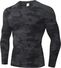 SPVISE 1 or 3 Pack Men's Compression Shirts Long Sleeve Workout Gym T-Shirt Running Top Cool Dry Sports Baselayer Undershirts
