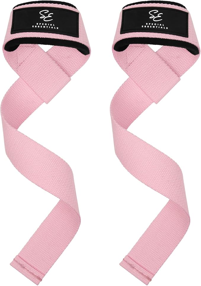Special Essentials 2 Pack of Wrist Straps for Weightlifting - Two-Sided Anti Slip Silicone Grip & Padded Neoprene - Durable Gym Lifting Straps for Men and Women for Bodybuilding & Powerlifting