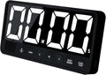 FCXJTU Digital Kitchen Timer - 7.1” Extra Large Display LED Magnetic Rechargeable Countdown/Up Timer, w/6 Alarms 4 Levels Volume Memory Function for Cooking, Classroom, Office, Home Gym(Black)