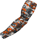 B-Driven Sports Pro Fit Compression Arm Sleeve for Men Women & Youth, Basketball Baseball Football, Single Digital Designs