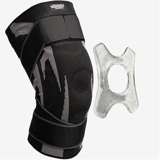 Anaconda Fightwear Stabilizer Knee Brace (X-Large) - Compression Support Sleeve with Spring Stabilizers for Shock Absorption & Joint Health - Fits Left or Right Leg - Ideal for Athletes, Men and Women