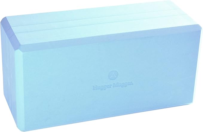 Hugger Mugger 5 in. Big Foam Yoga Block - Extra Large Size, Dense Foam, Reliable Support, Beveled Edges for Comfort, Great if You're Taller or Less Flexible