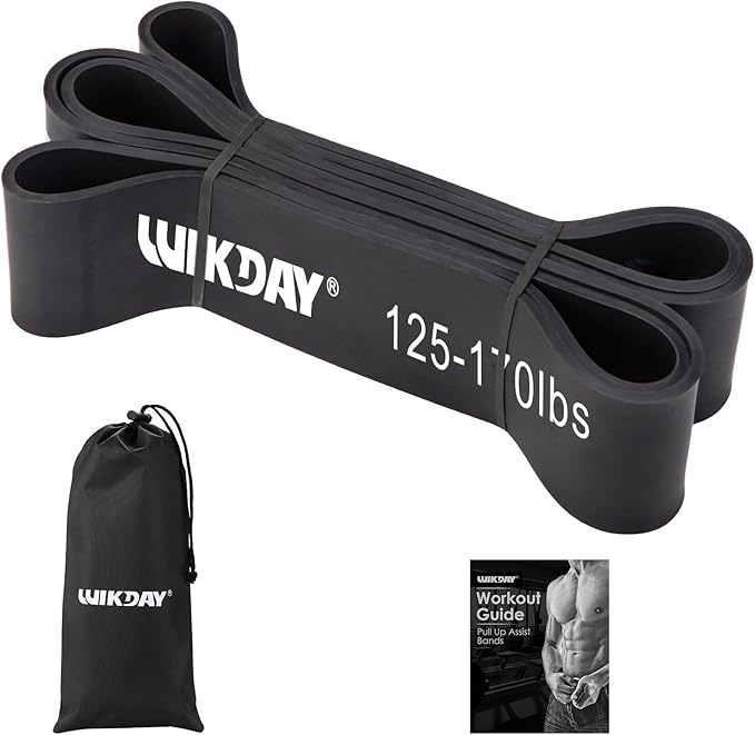 WIKDAY Resistance Bands for Working Out, Exercise Bands, Workout Bands, Pull Up Assistance Bands for Body Stretching Training Physical Therapy Muscle Training for Men & Women