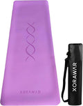PU Rubber Premium Yoga Mat with Bag | Extra Thick Yoga Mat Thick | Pilates Mat | Gym Mats for Home Gym Floor Mat | Home Exercise Mats for Home Workout Accessories | Grounding Wel Workout Mats for Home Gym | Yoga Matt | Stretching Mat